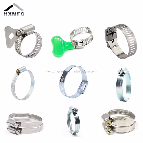 Braçadeira de bronze de gama completa, linha de borracha, braçadeira de cobre de aço inoxidável, tubo de plástico maleável, clipe de tubo de ferro matel