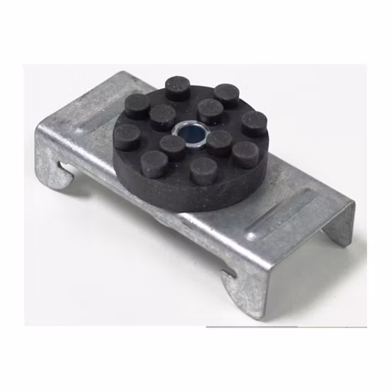 Clipe de isolamento acústico resiliente para teto e parede com estrutura de aço e madeira com canal de chapéu Clipes de isolamento acústico resilientes Rsic Clipe mudo Sonusclip