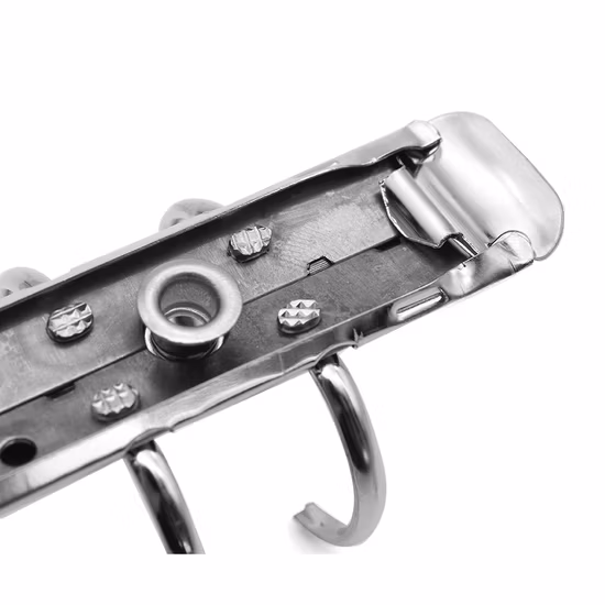 Clipe de encadernação de 6 anéis, clipe de metal para galvanização de hardware
